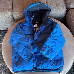 NWT J. Crew Kids Navy blue puffy jacket with Hood